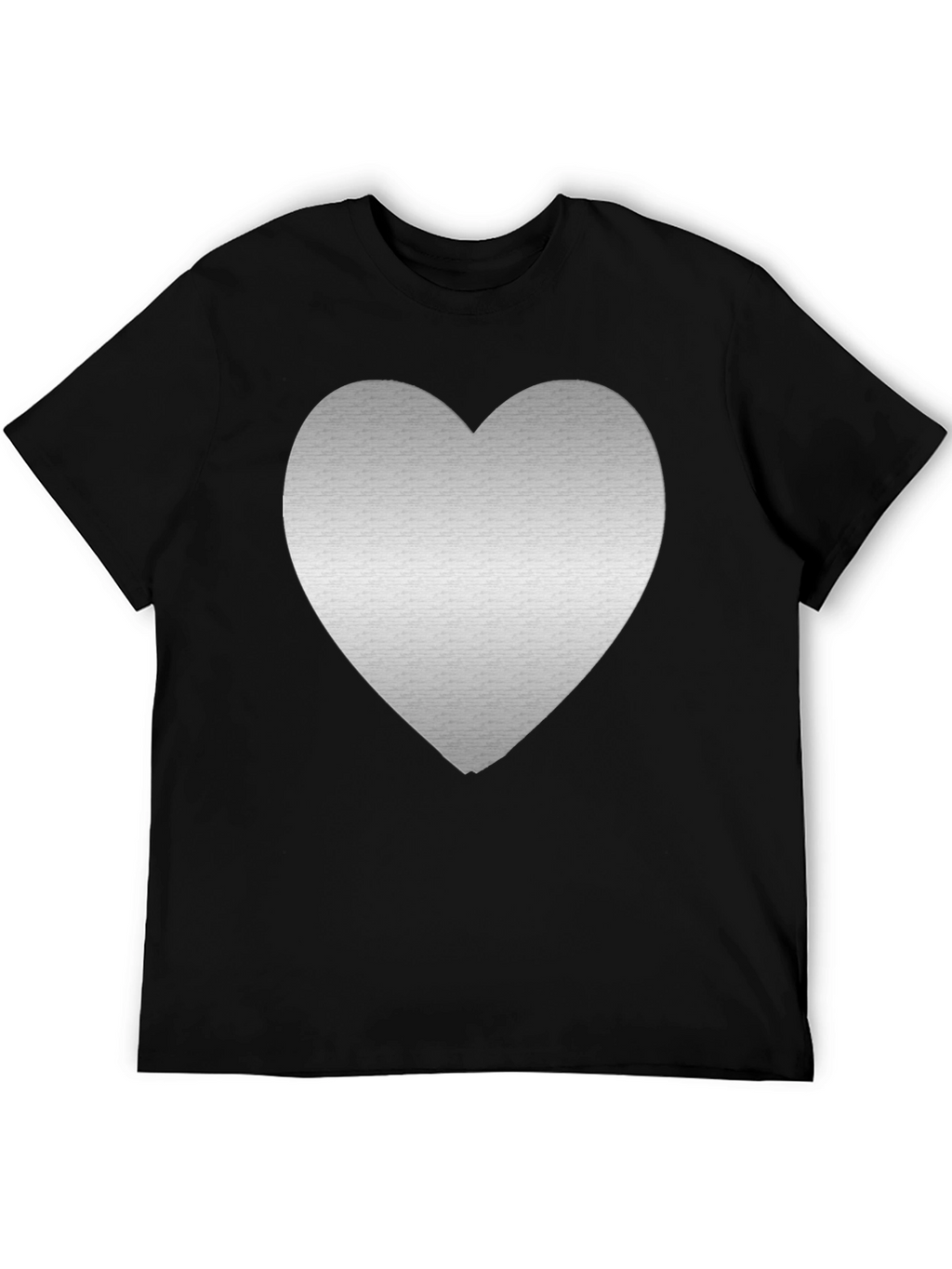 Heart Graphic Tee - Mens Black T-Shirt