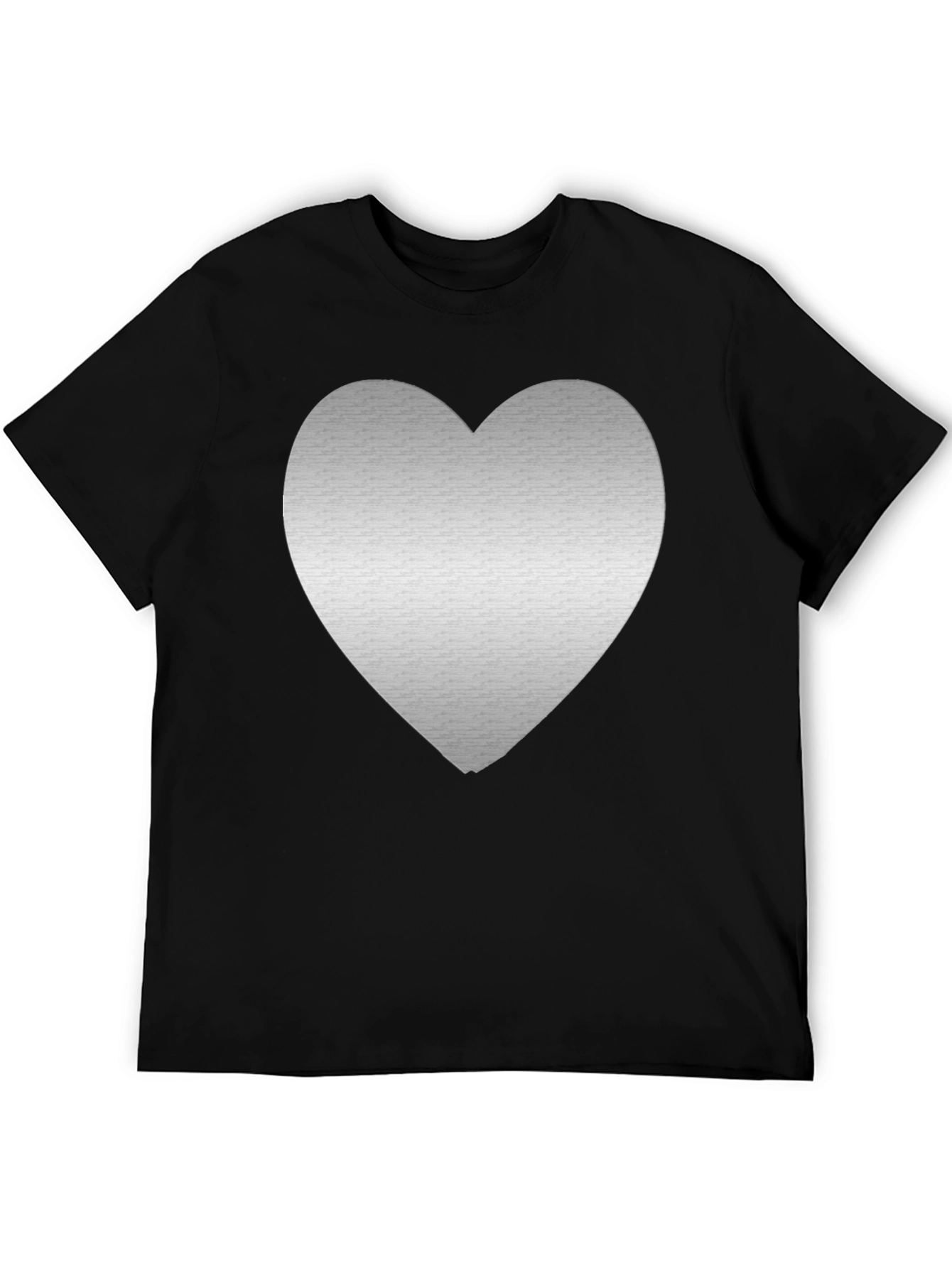 Heart Graphic Tee - Mens Black T-Shirt