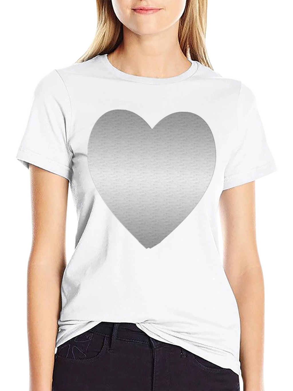 Heart Graphic Tee - Mens Black T-Shirt