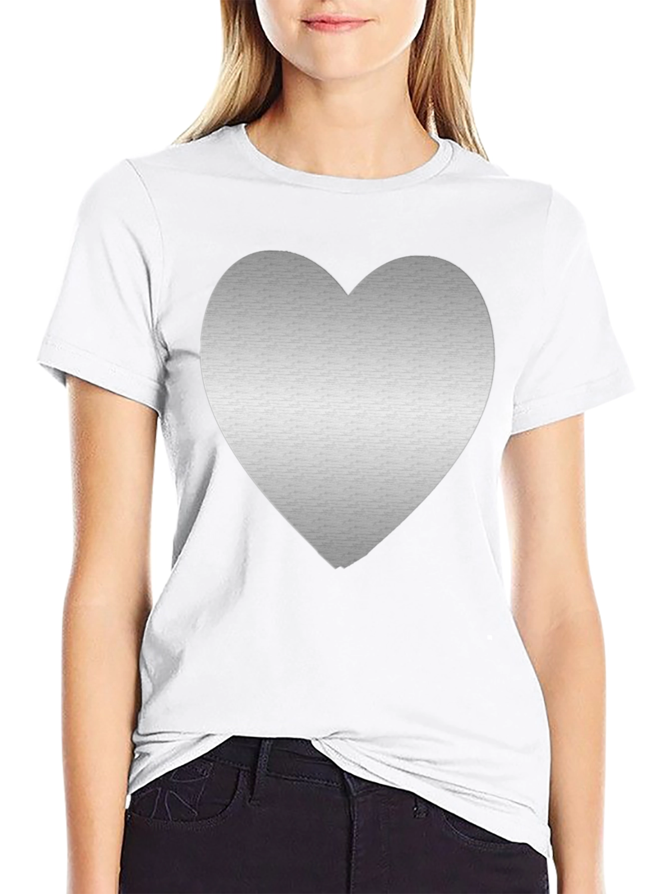 Heart Graphic Tee - Mens Black T-Shirt