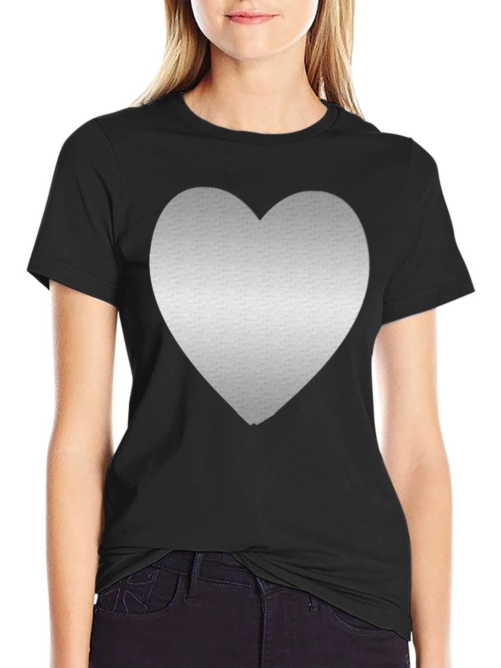 Heart Graphic Tee - Mens Black T-Shirt