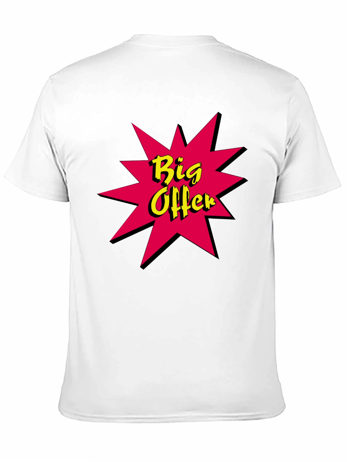 Big Offer Graphic Tee - Stylish Black Cotton T-Shirt