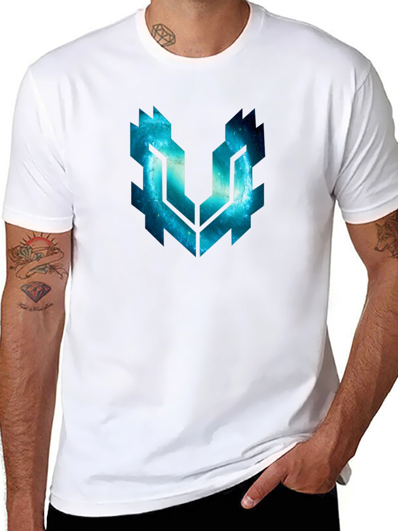 Galaxy Symbol Black T-Shirt