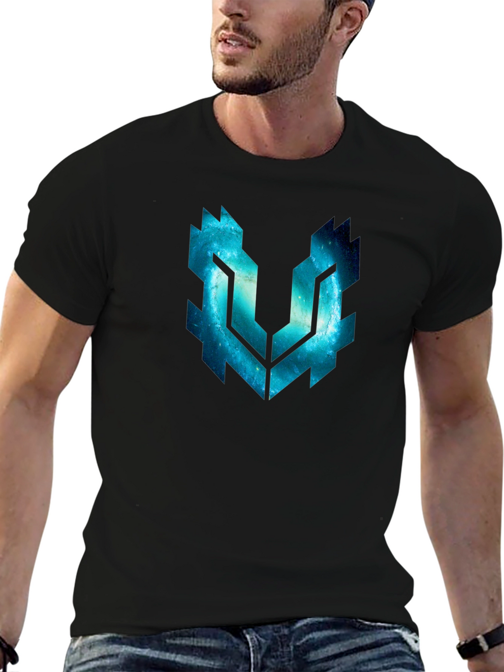 Galaxy Symbol Black T-Shirt