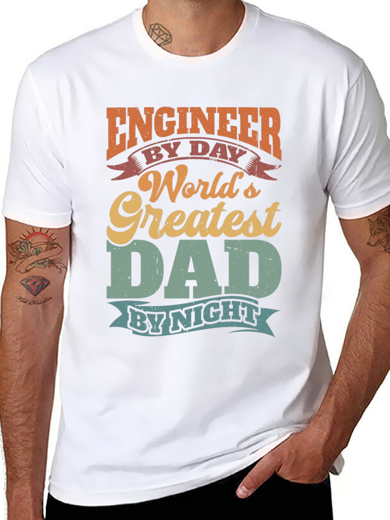 Engineer Dad T-Shirt - Worlds Greatest