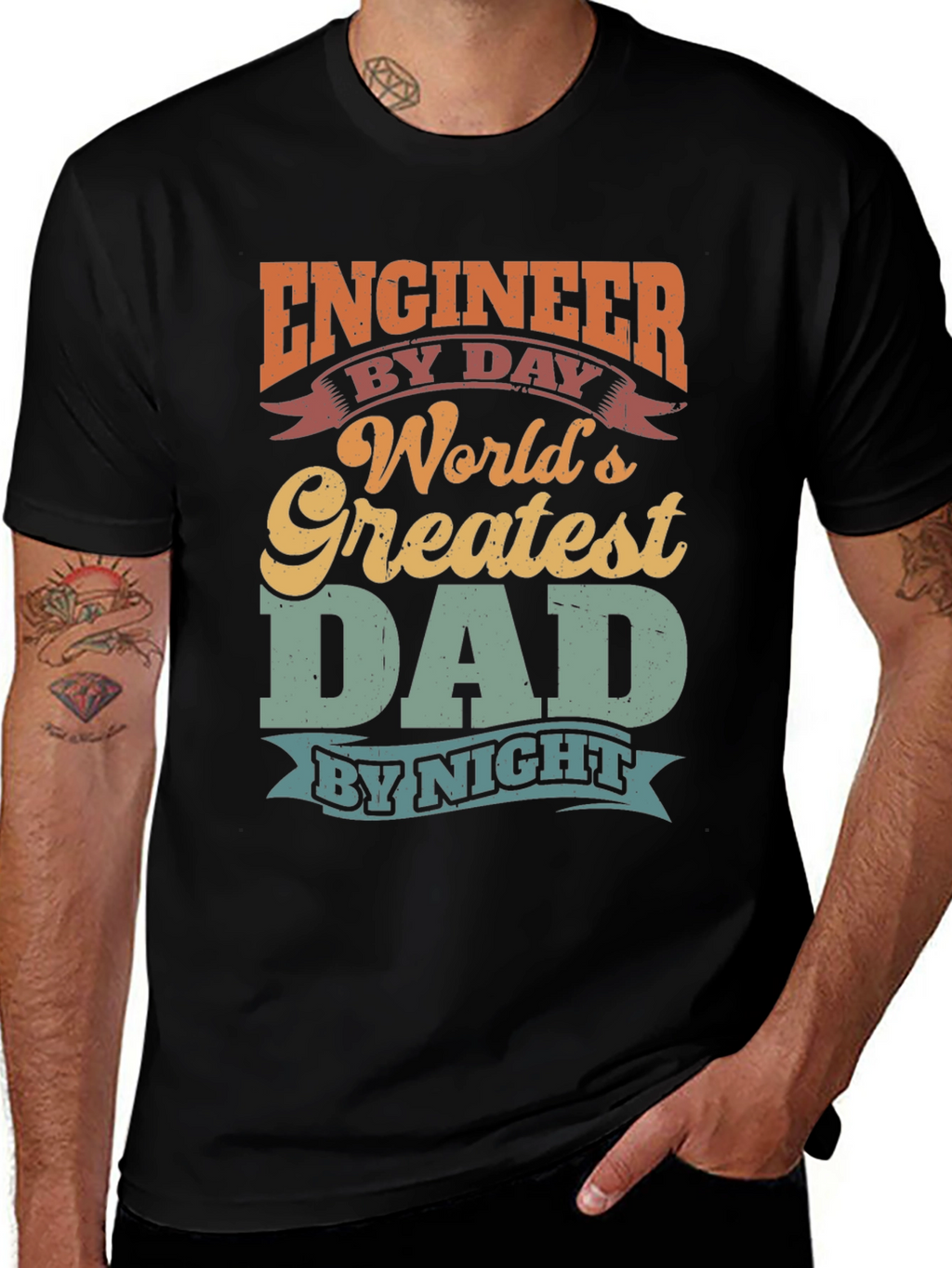 Engineer Dad T-Shirt - Worlds Greatest