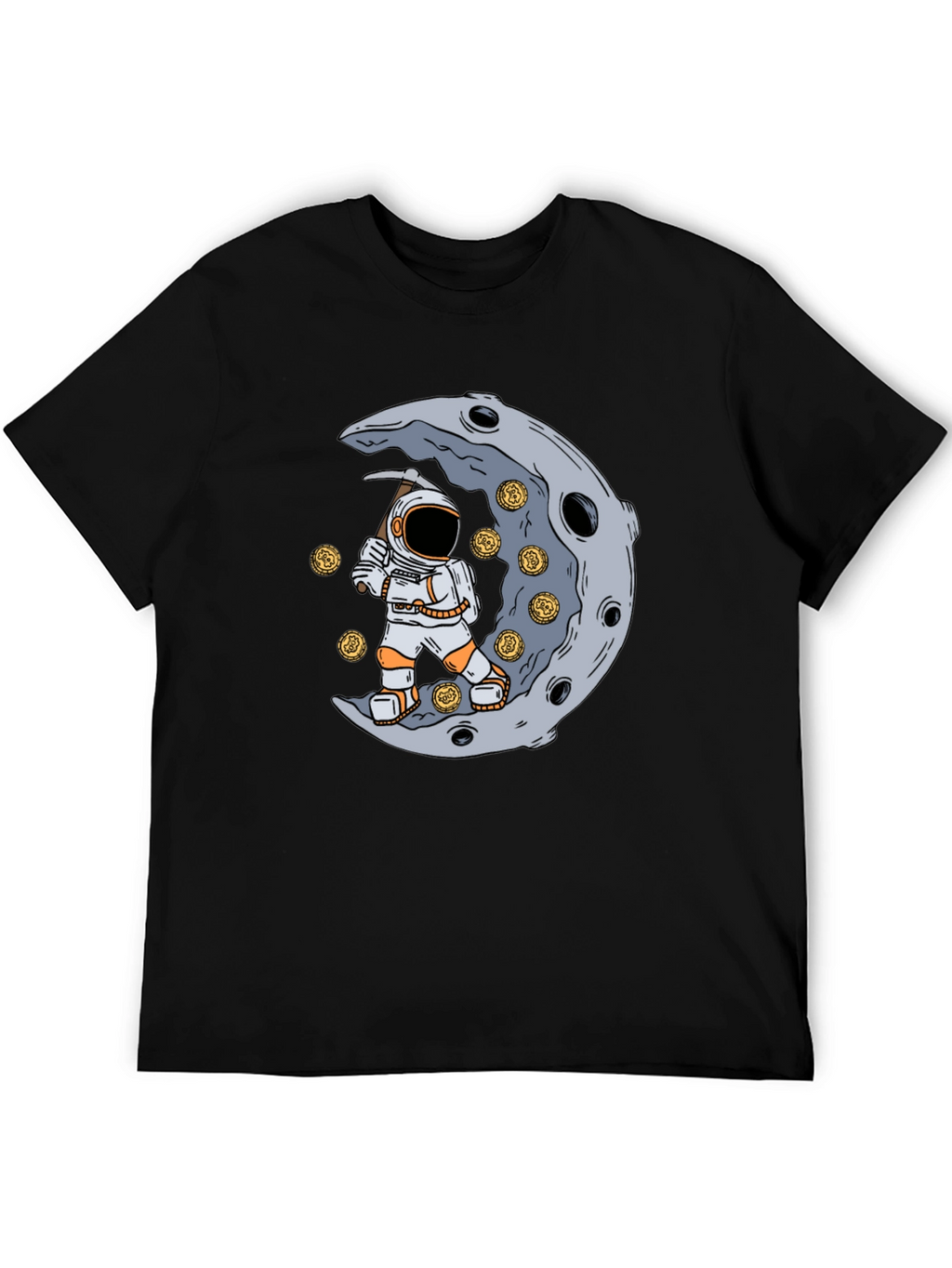 To the Moon T-Shirt - Astronaut Mining