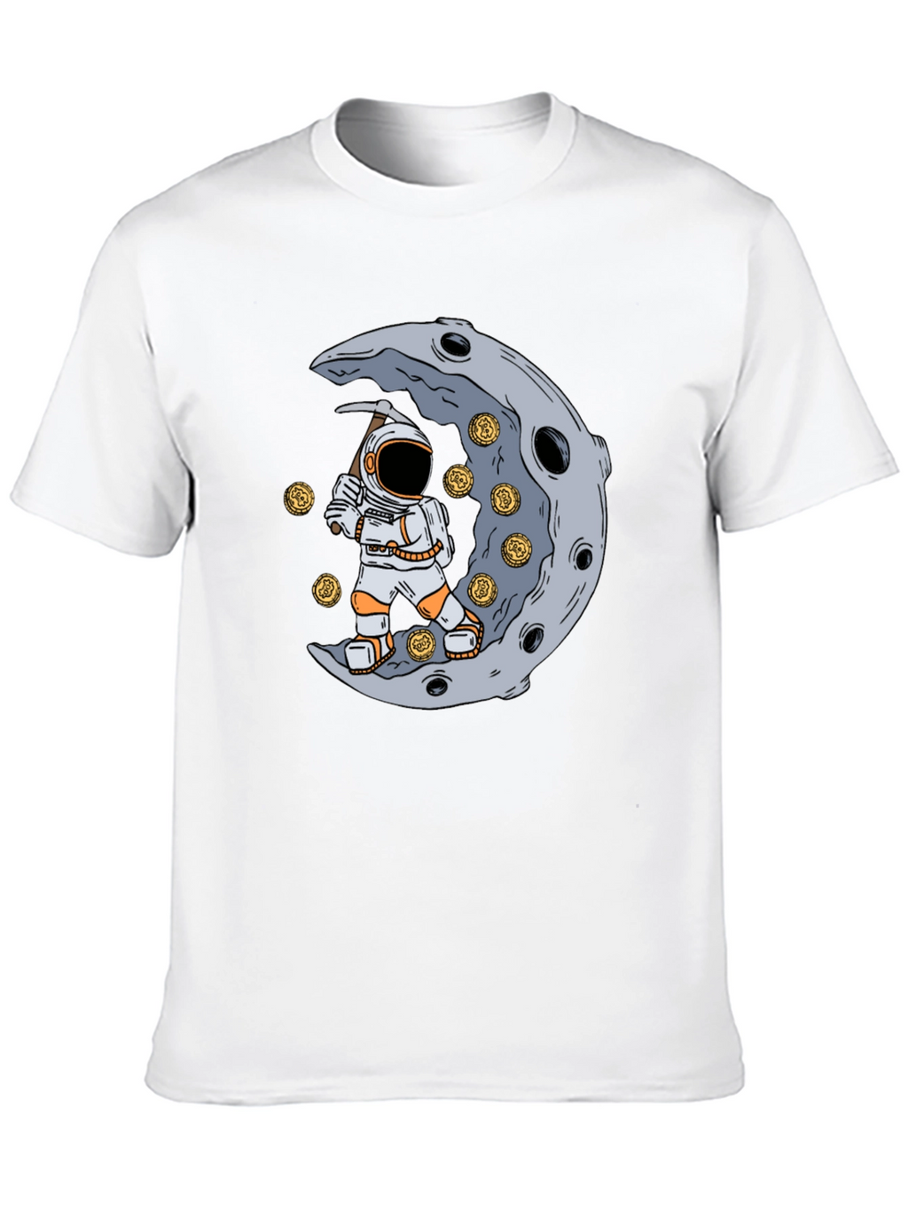 To the Moon T-Shirt - Astronaut Mining