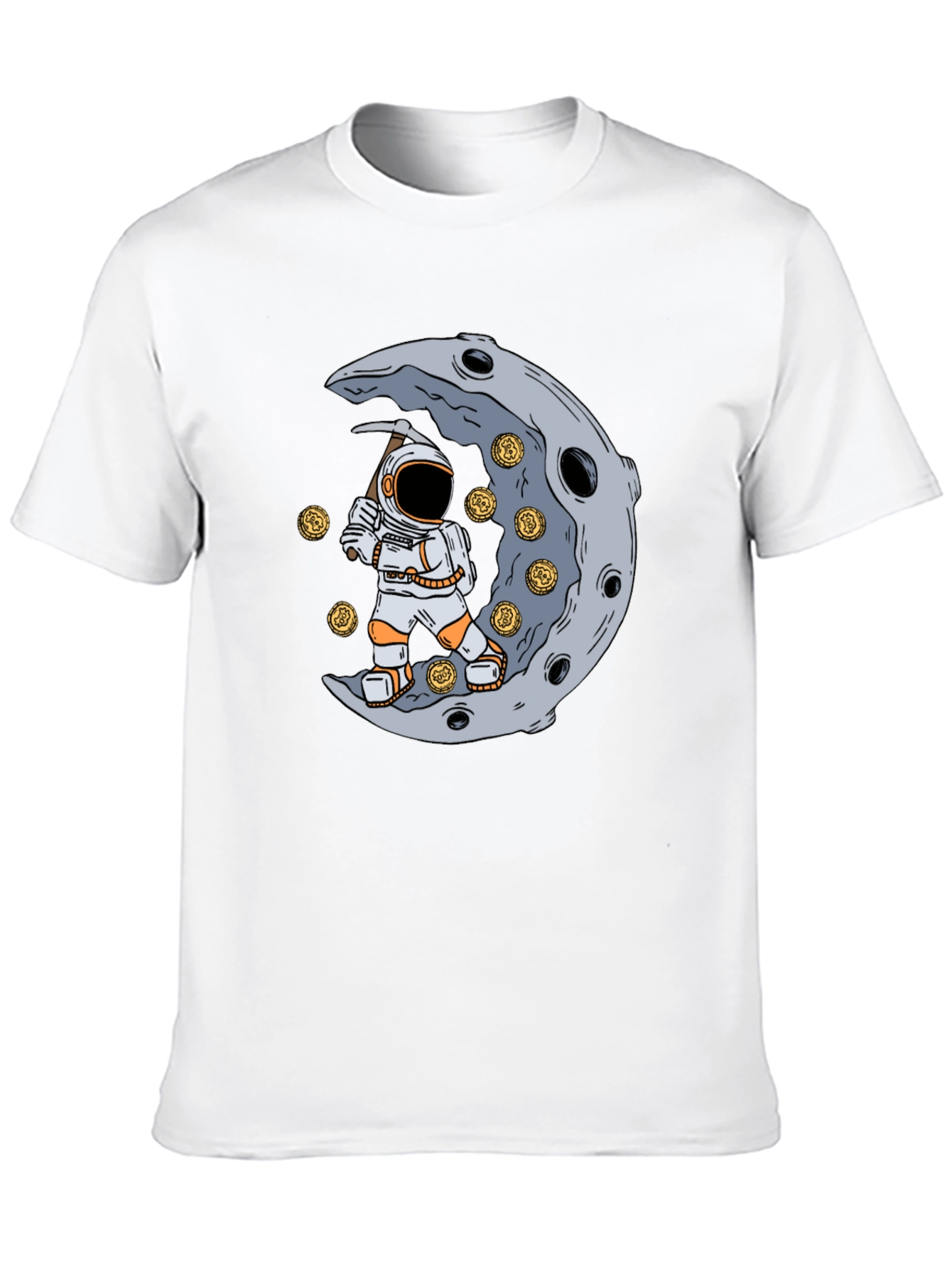 To the Moon T-Shirt - Astronaut Mining