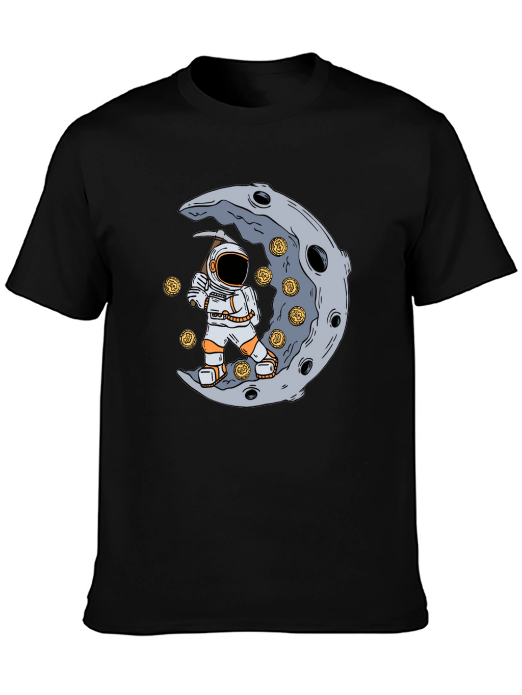 To the Moon T-Shirt - Astronaut Mining
