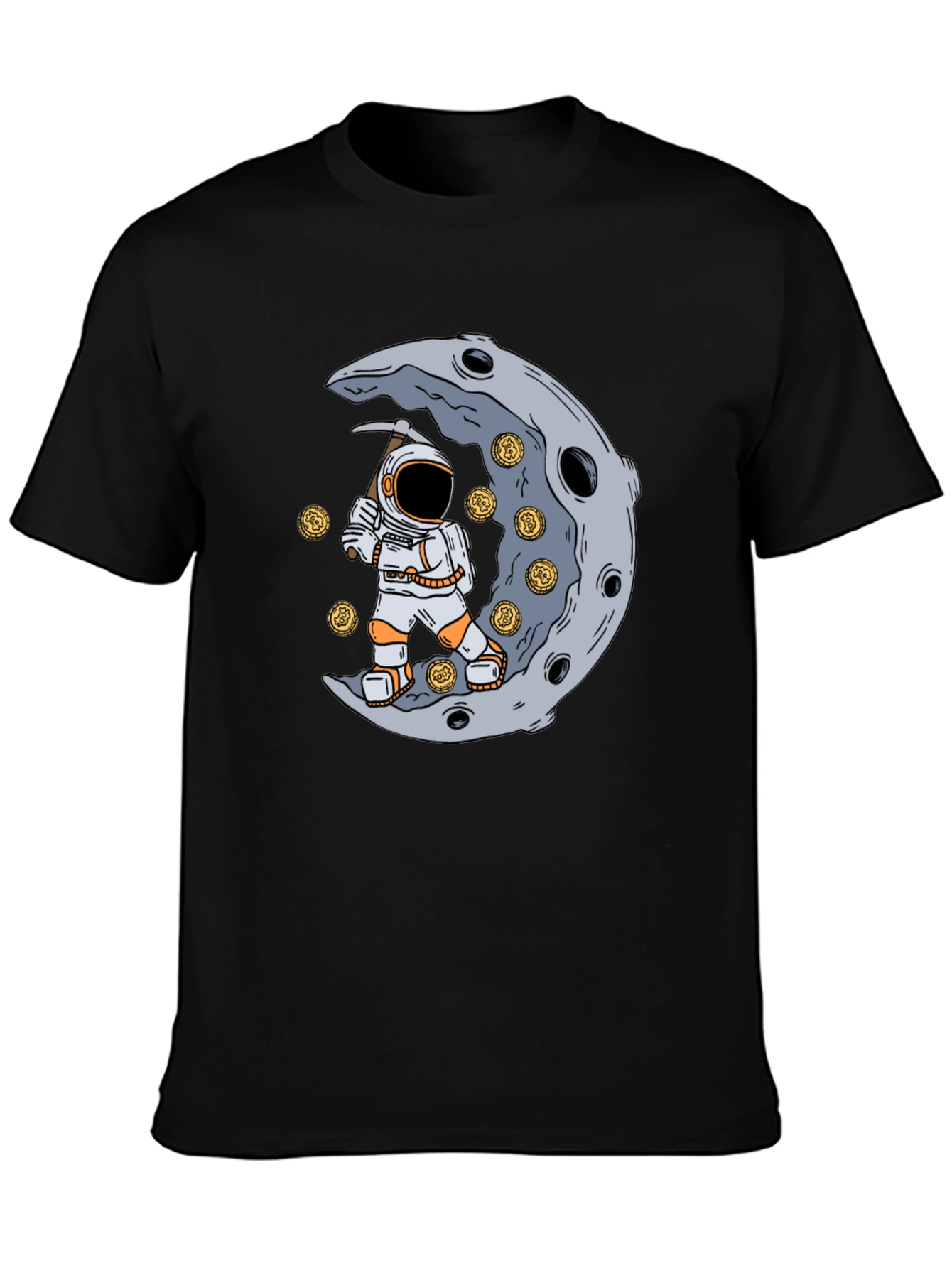 To the Moon T-Shirt - Astronaut Mining