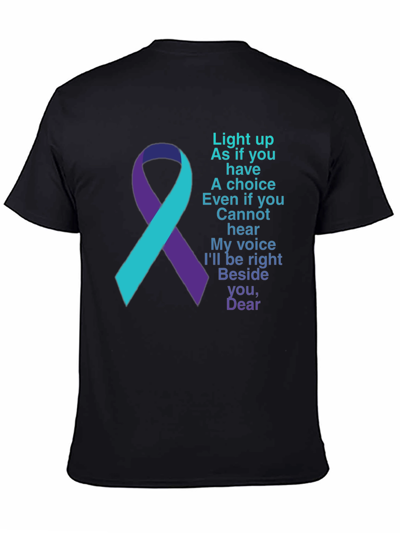 Awareness Ribbon Tee - Light Up Choice Hear