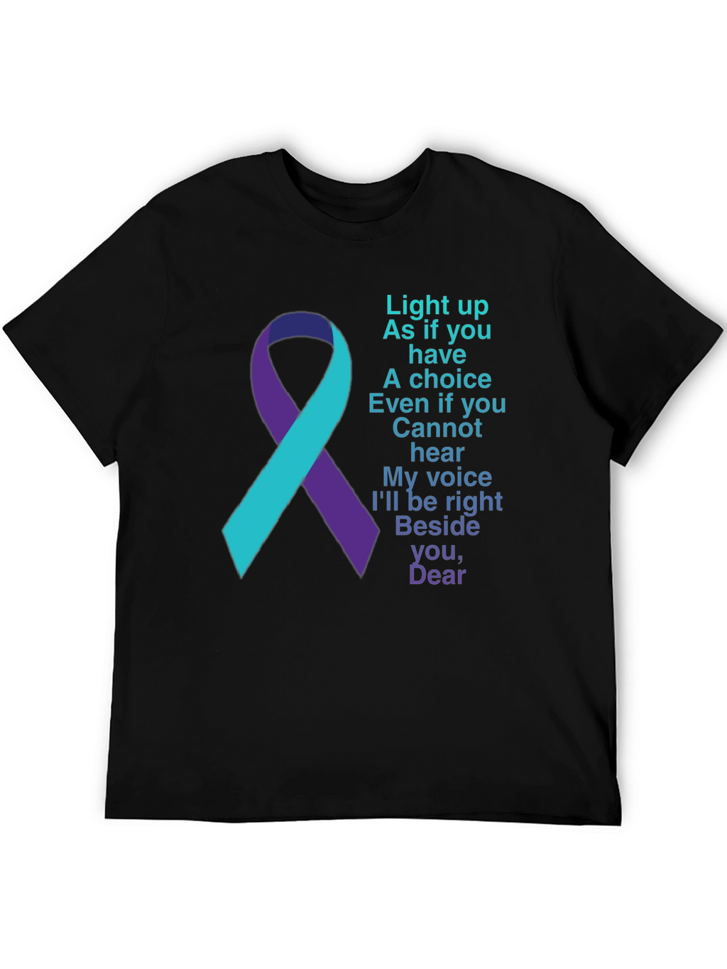 Awareness Ribbon Tee - Light Up Choice Hear