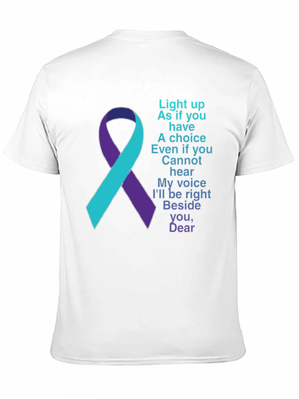 Awareness Ribbon Tee - Light Up Choice Hear