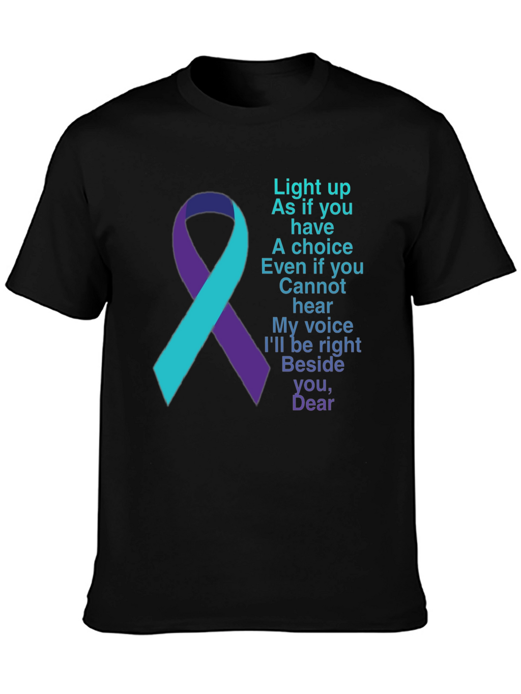 Awareness Ribbon Tee - Light Up Choice Hear