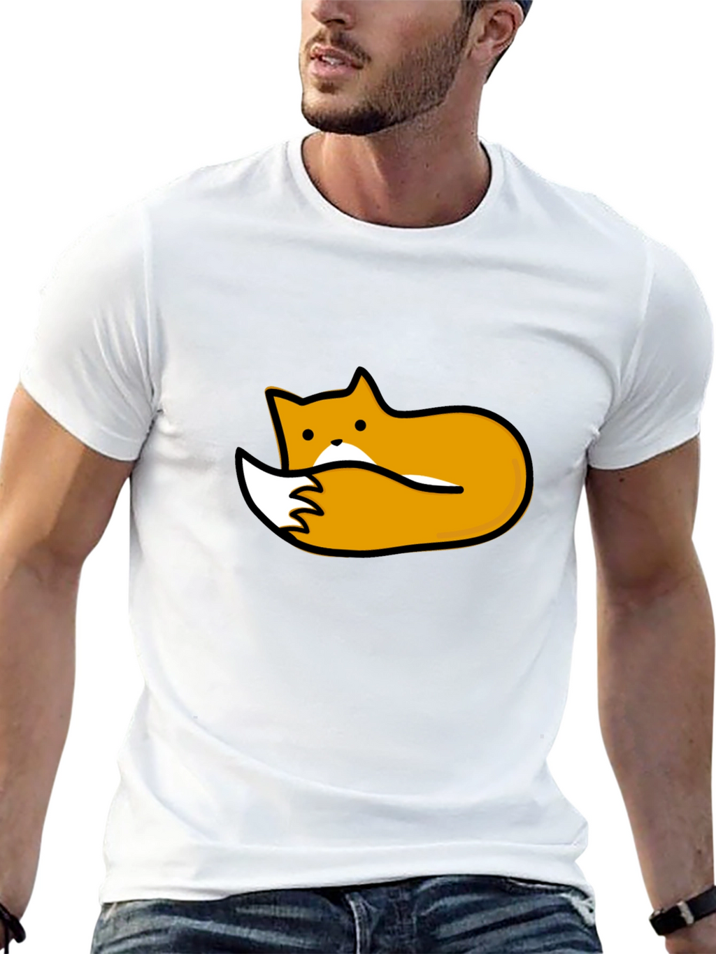 Black Fox Graphic Tee - Unisex Soft Cotton