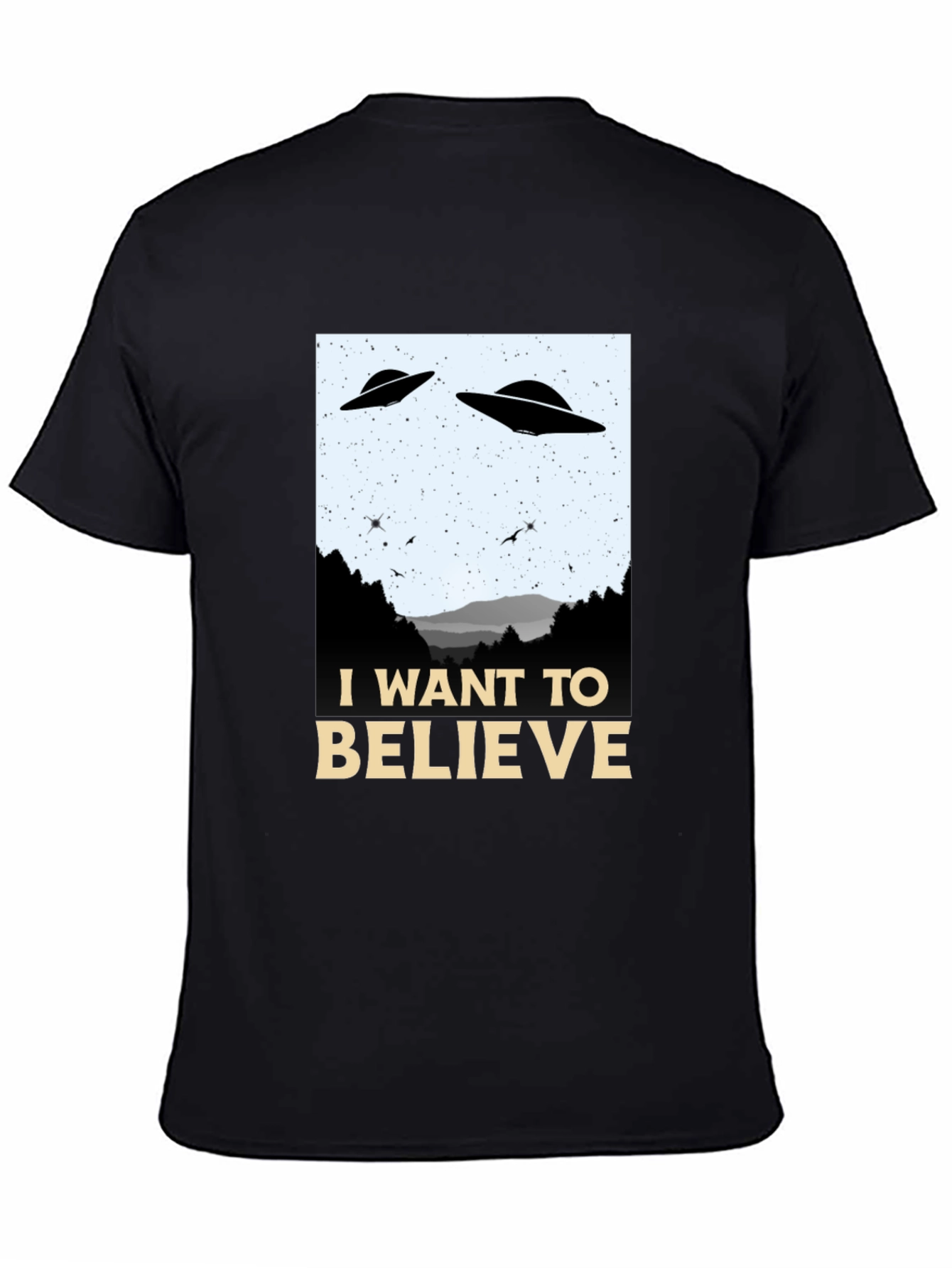 I Want To Believe T-Shirt UFO Alien Tee