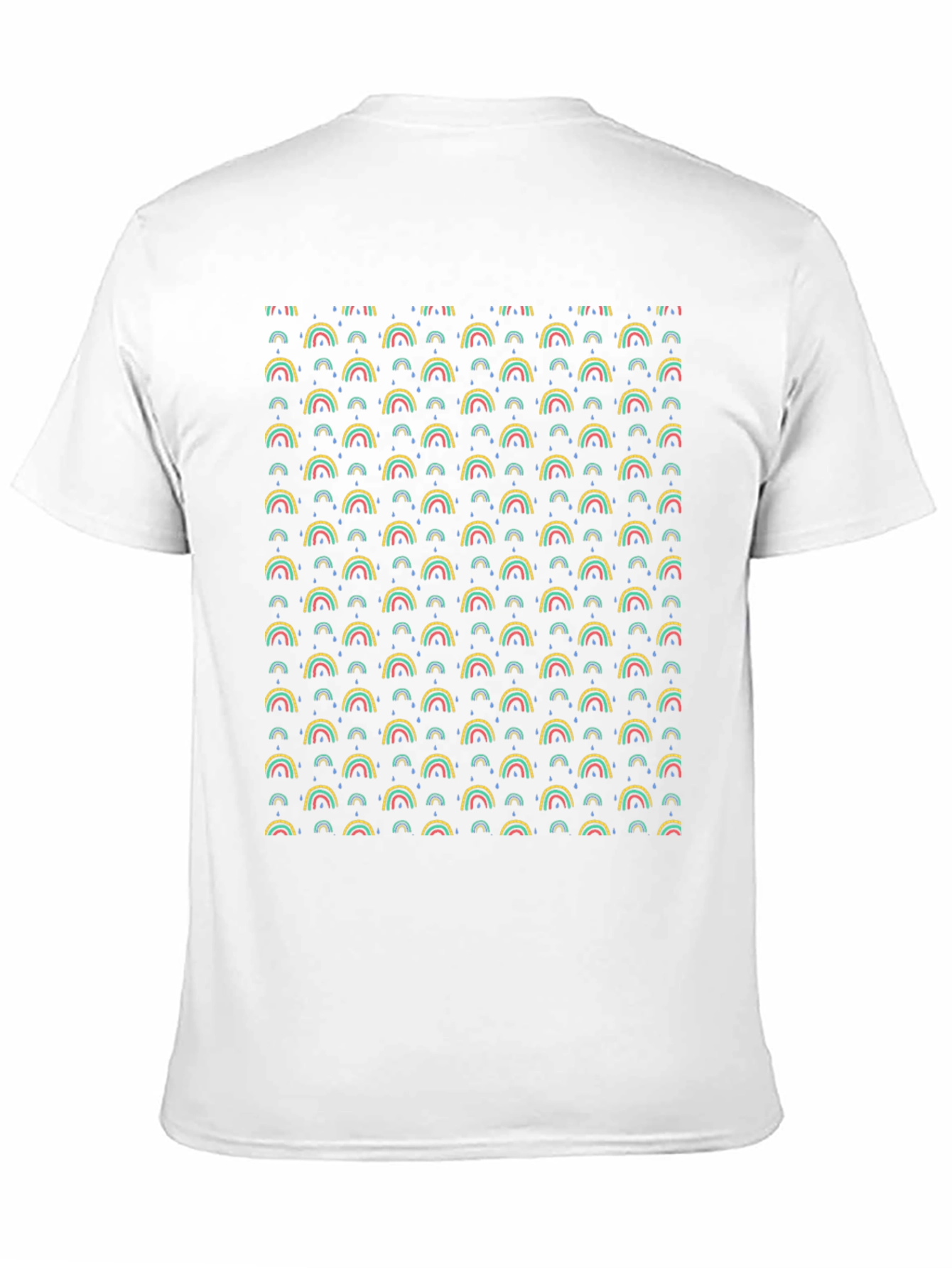 Rainbow Pattern T-Shirt - Funky Graphic Tee