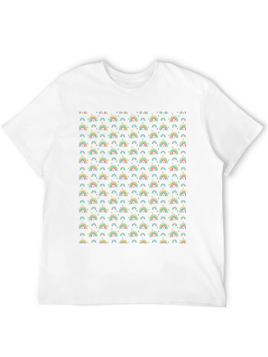Rainbow Pattern T-Shirt - Funky Graphic Tee