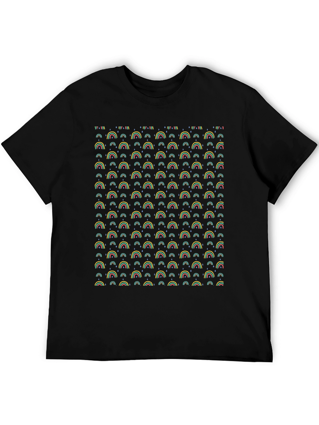 Rainbow Pattern T-Shirt - Funky Graphic Tee