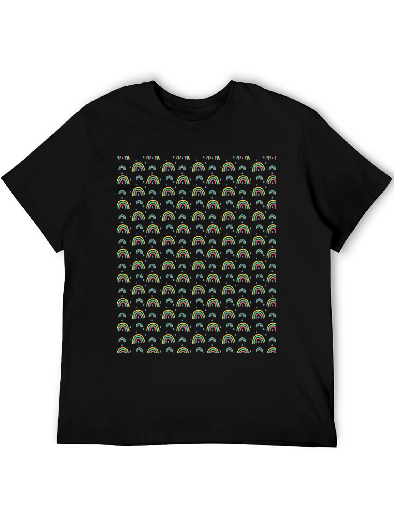 Rainbow Pattern T-Shirt - Funky Graphic Tee