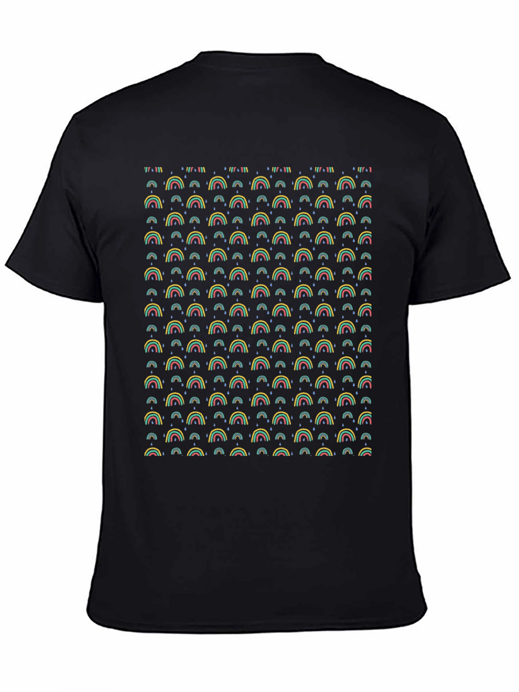Rainbow Pattern T-Shirt - Funky Graphic Tee