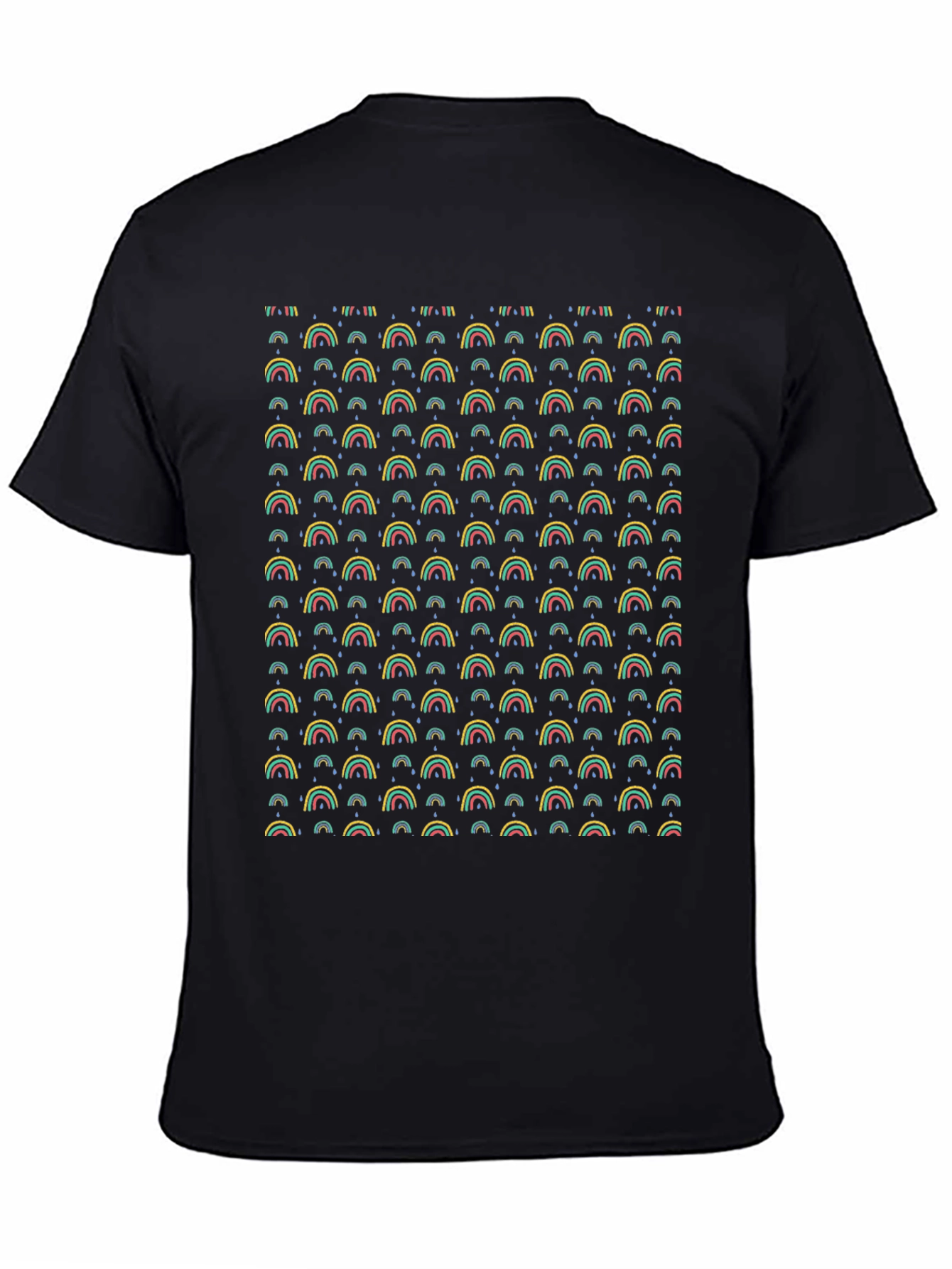 Rainbow Pattern T-Shirt - Funky Graphic Tee