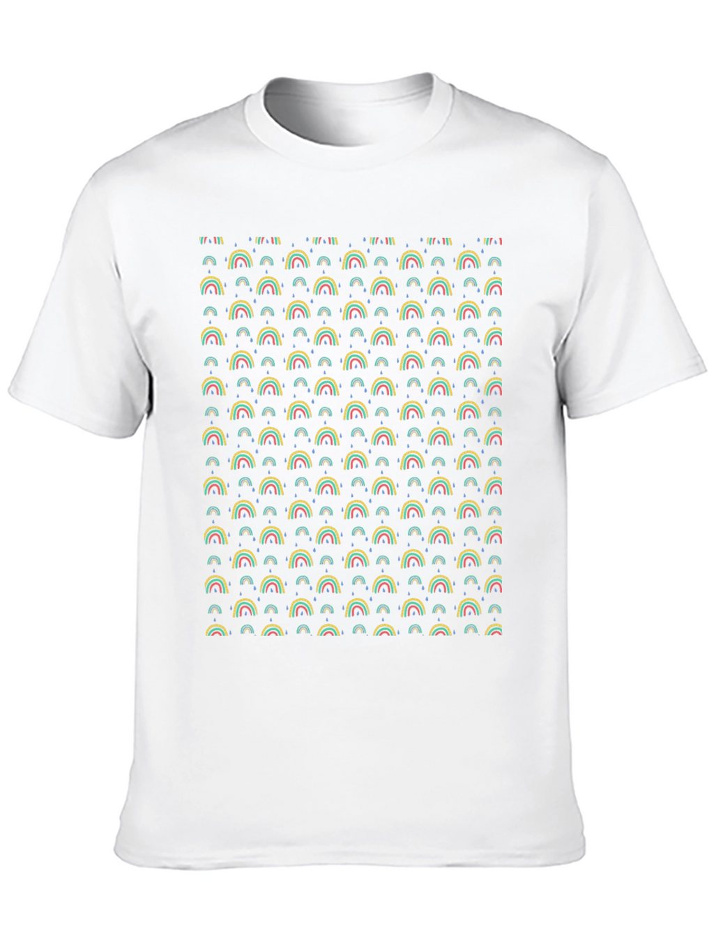 Rainbow Pattern T-Shirt - Funky Graphic Tee