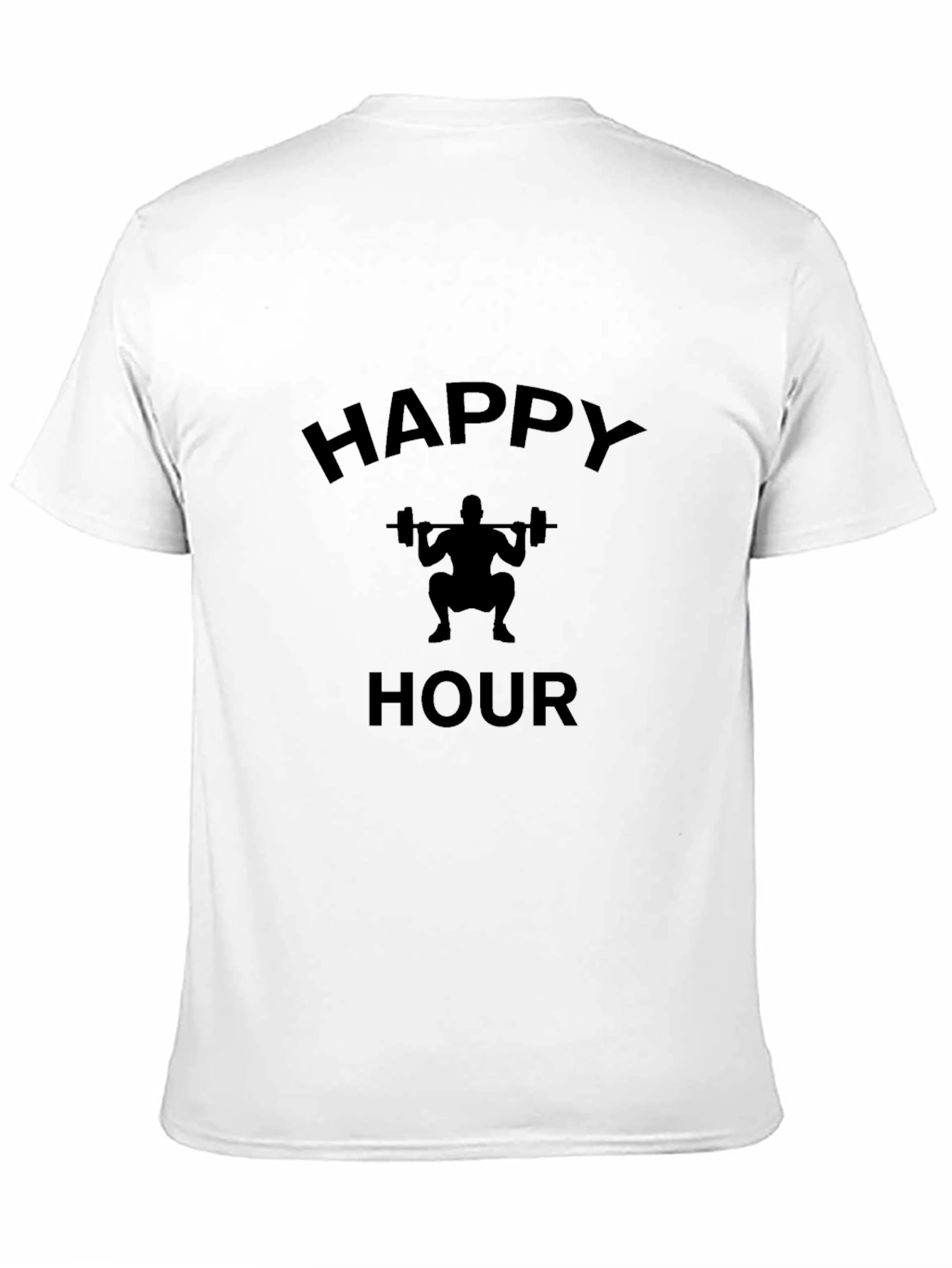 Happy Hour Weightlifting Black T-Shirt