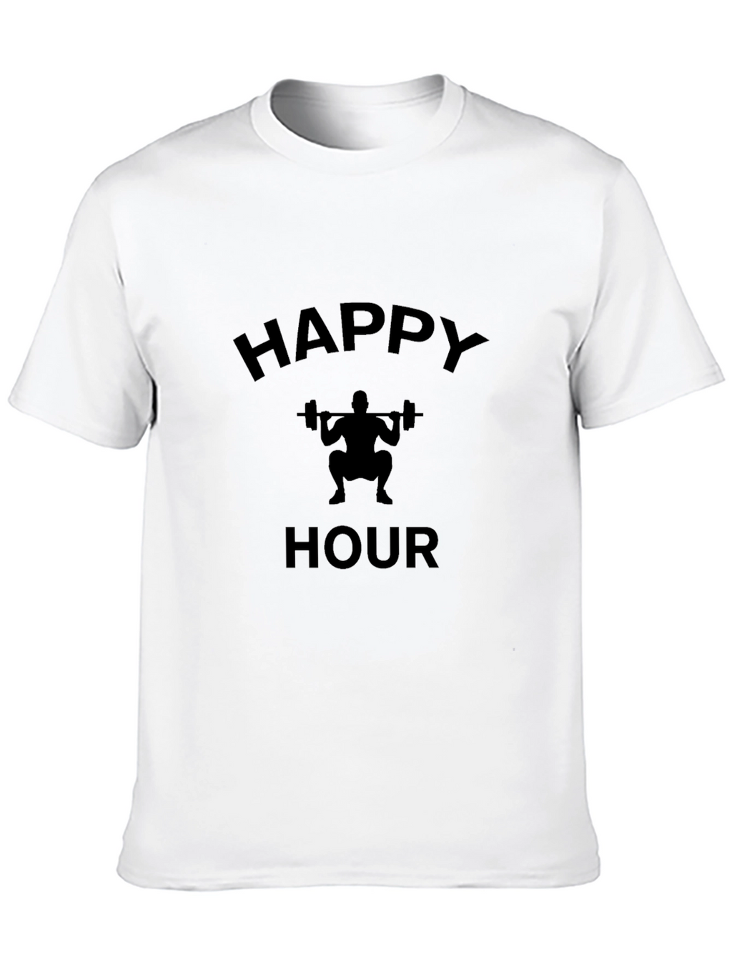 Happy Hour Weightlifting Black T-Shirt