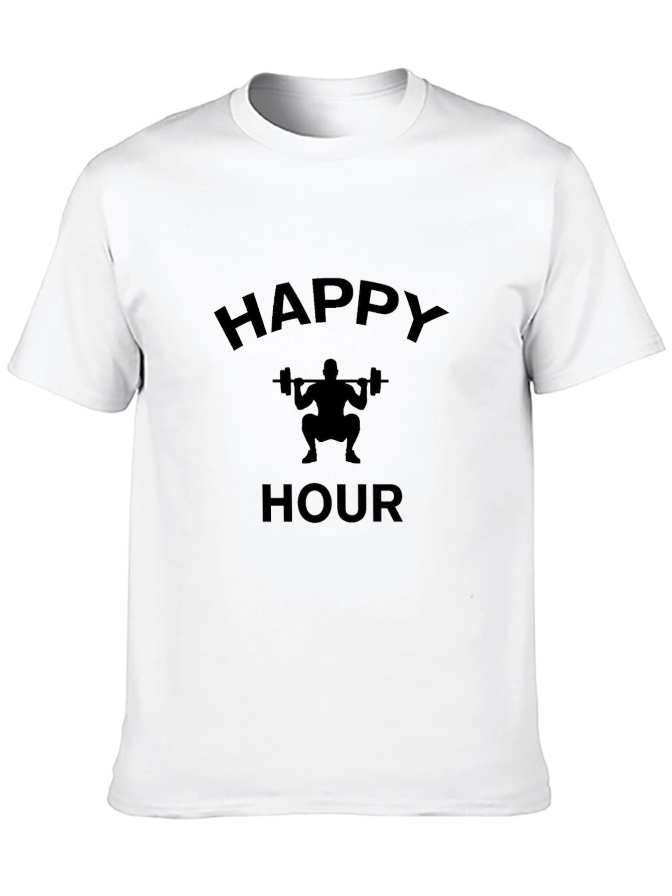 Happy Hour Weightlifting Black T-Shirt