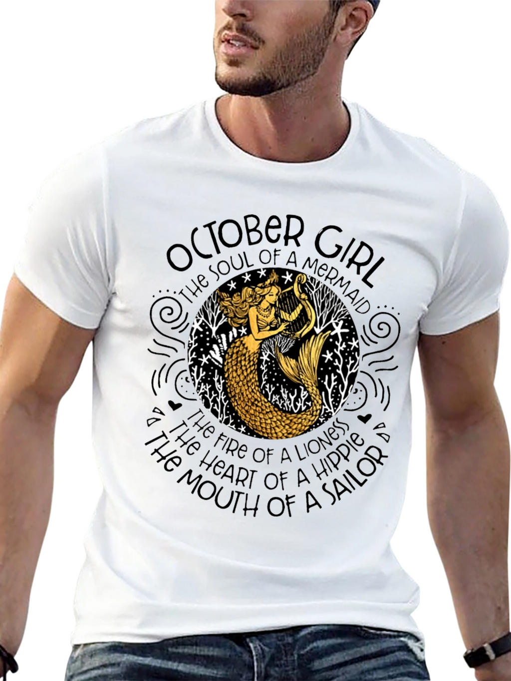 October Girl Mermaid T-Shirt
