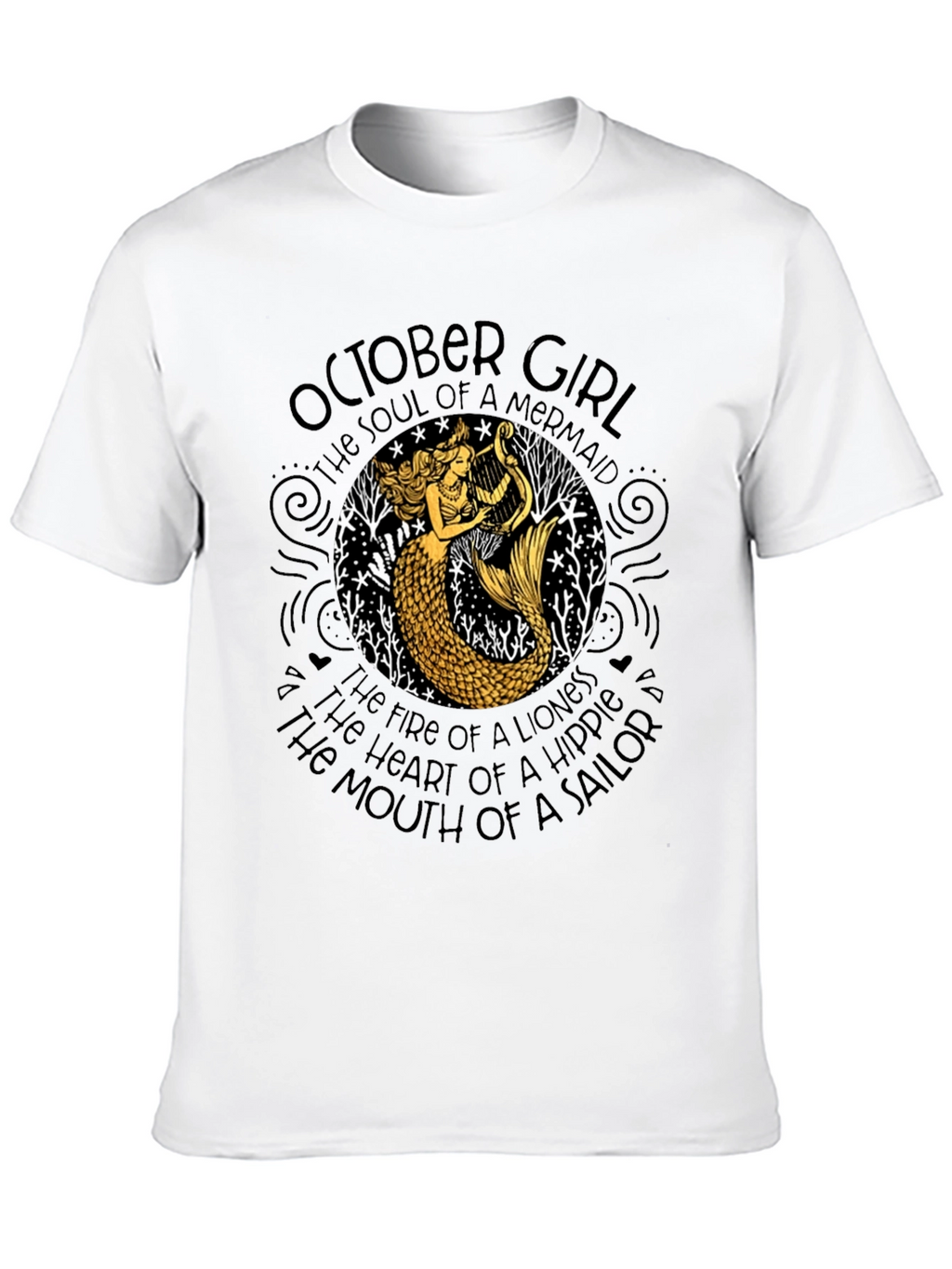 October Girl Mermaid T-Shirt