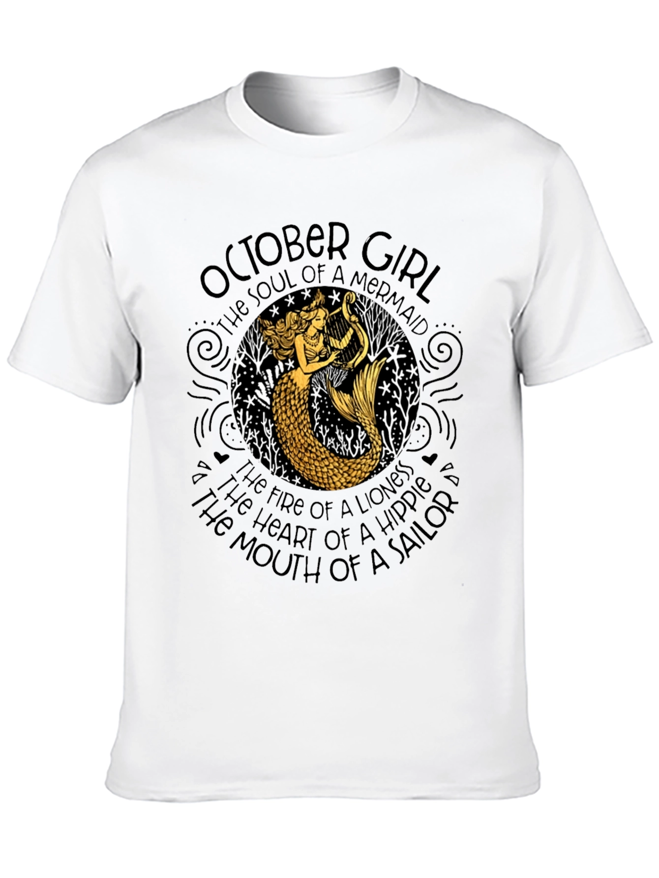 October Girl Mermaid T-Shirt
