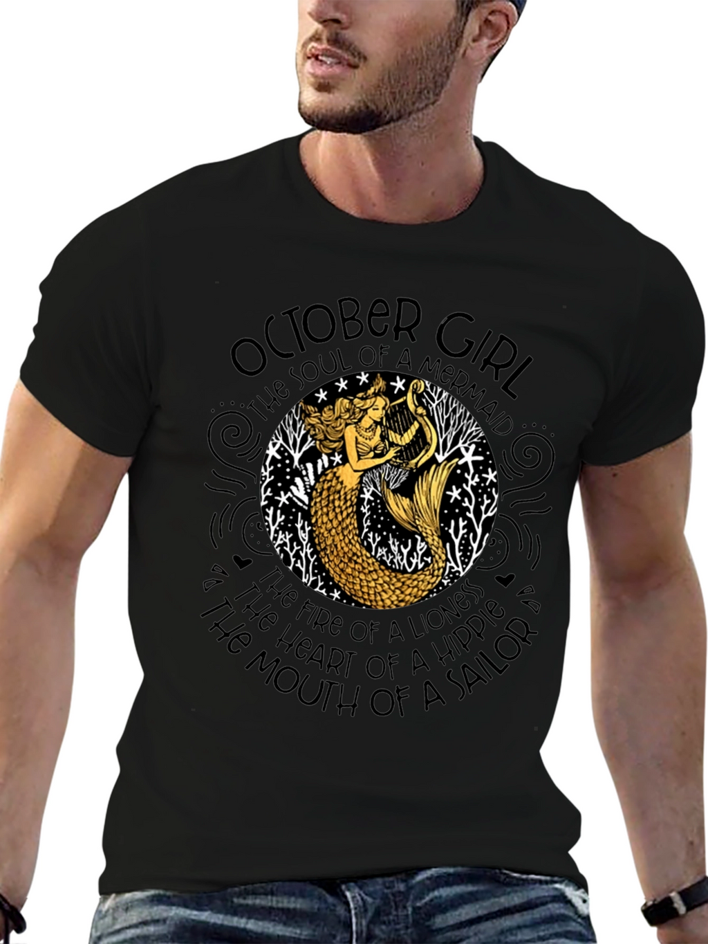 October Girl Mermaid T-Shirt