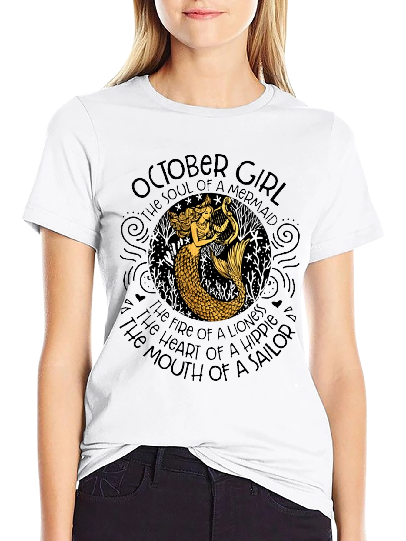 October Girl Mermaid T-Shirt