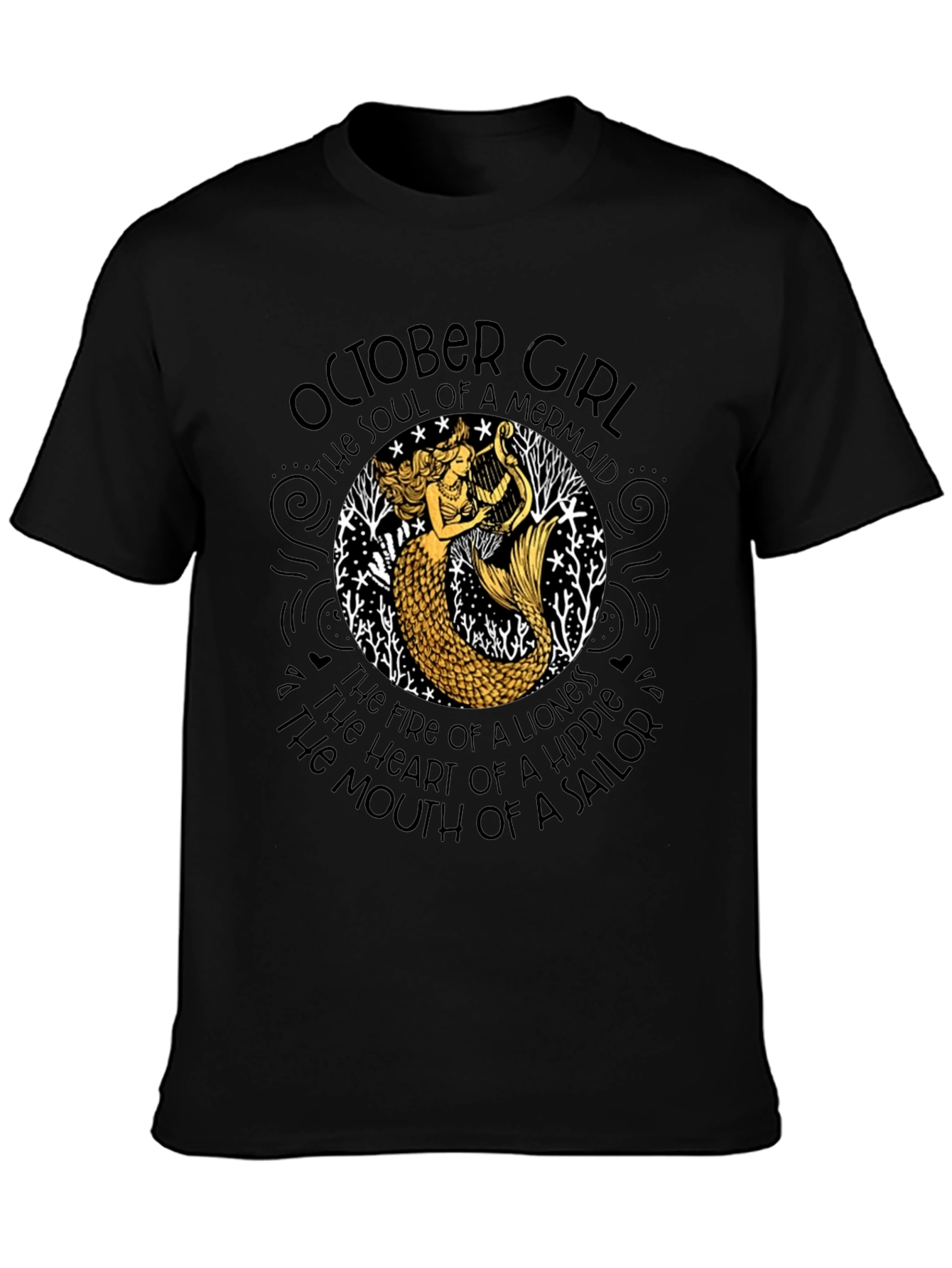 October Girl Mermaid T-Shirt