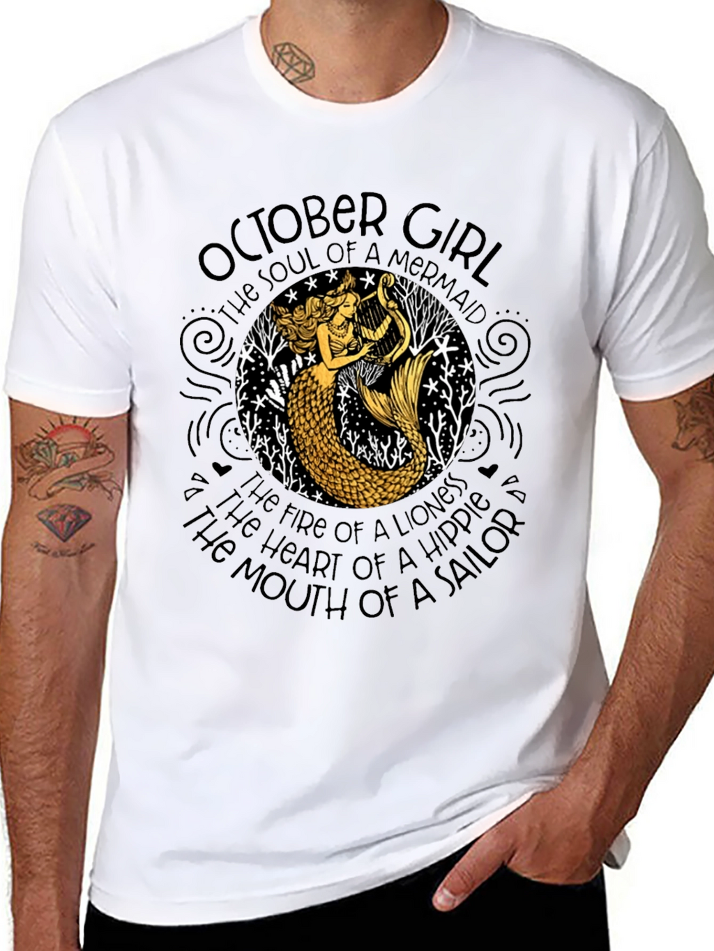 October Girl Mermaid T-Shirt