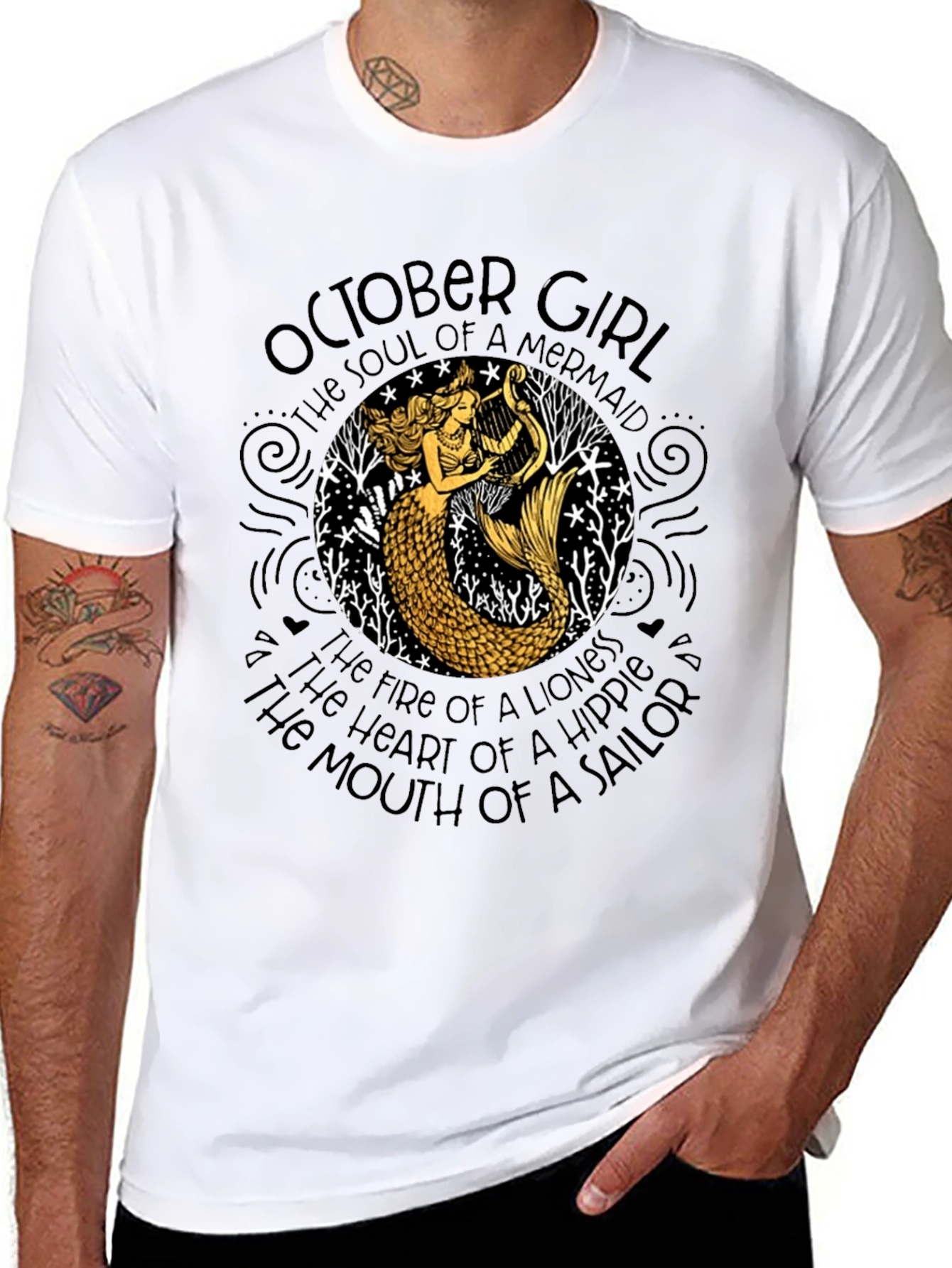 October Girl Mermaid T-Shirt