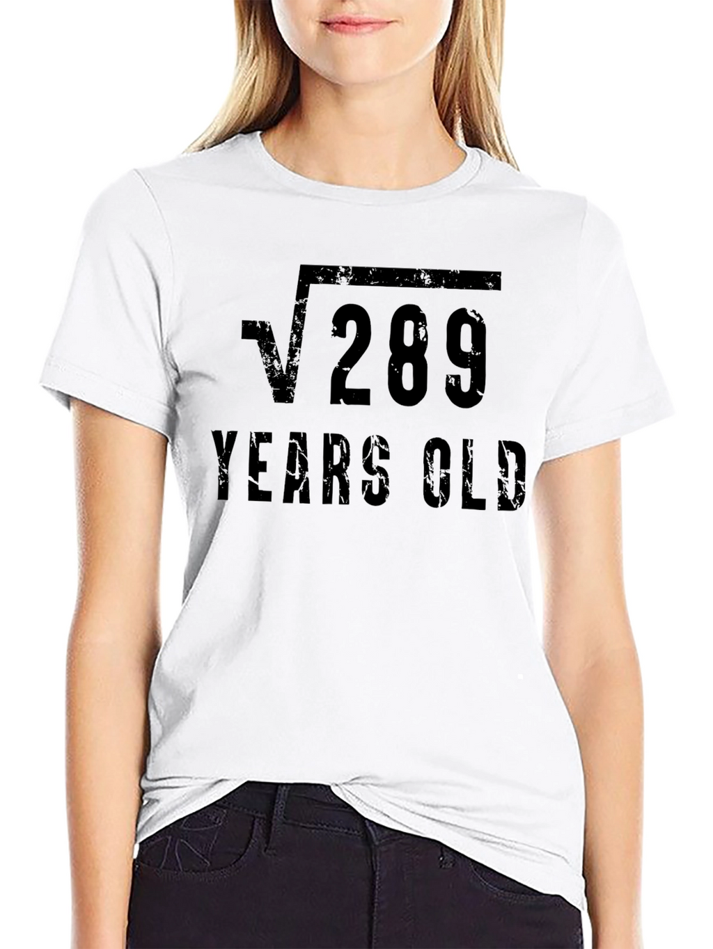 Funny 17th Birthday Square Root 289 Years Old T-Shirt