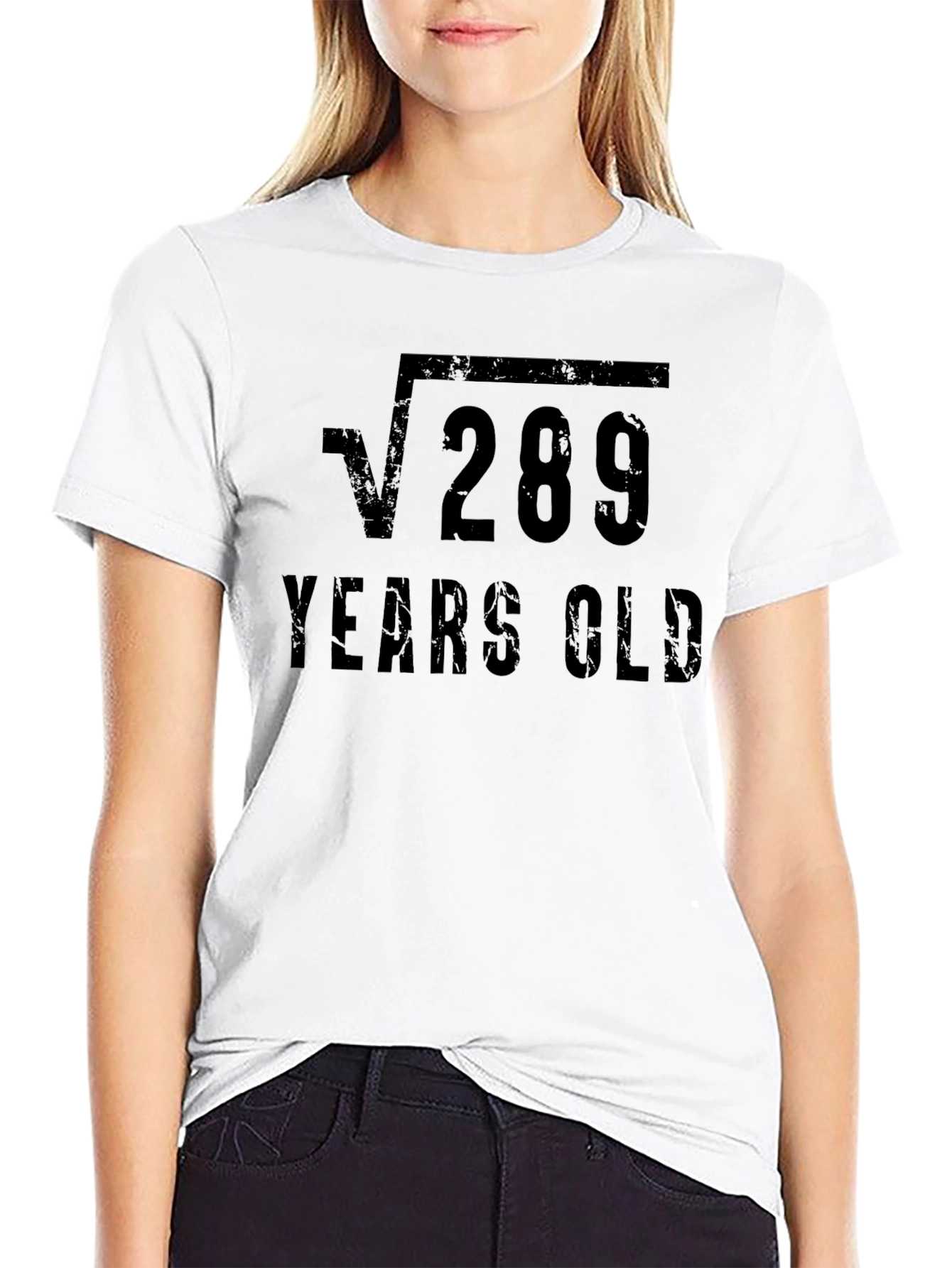 Funny 17th Birthday Square Root 289 Years Old T-Shirt