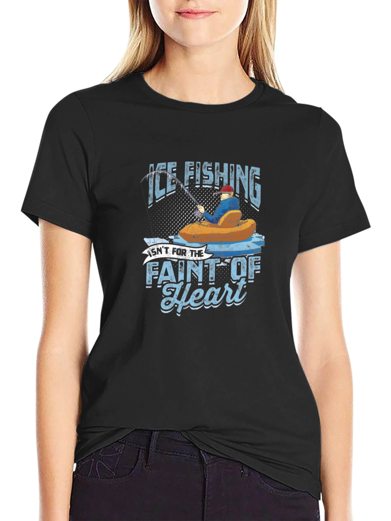 Ice Fishing Graphic T-Shirt