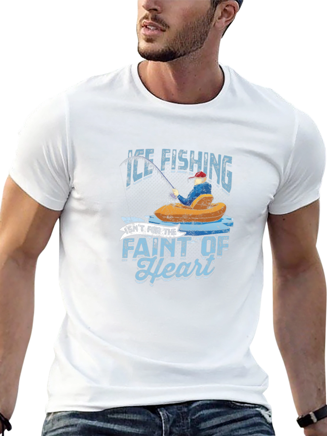 Ice Fishing Graphic T-Shirt