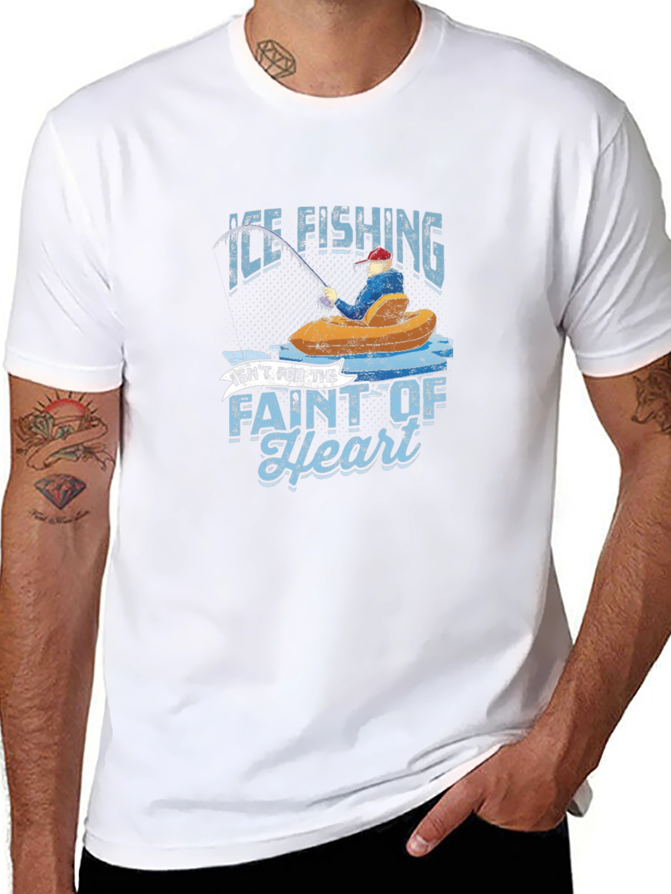 Ice Fishing Graphic T-Shirt