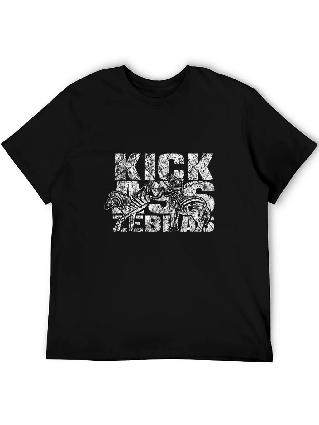 Kick Ass Zebra Graphic T-Shirt