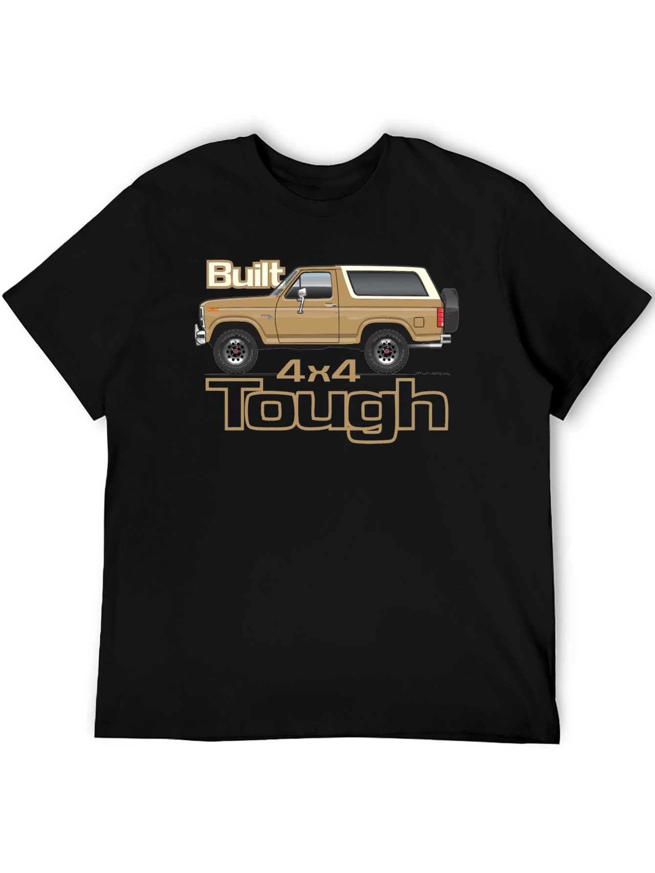 Built 4x4 Tough Graphic T-Shirt - Classic Bronco Design