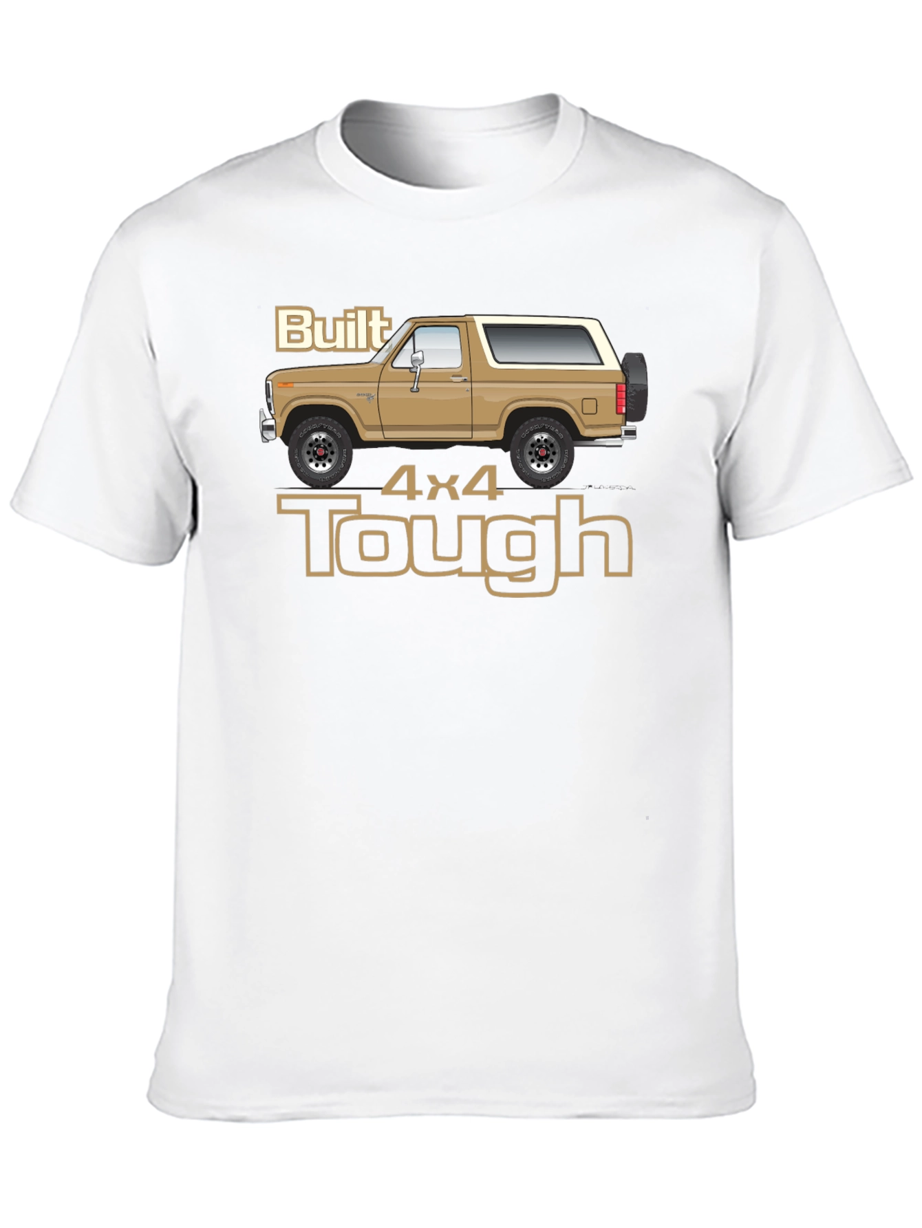 Built 4x4 Tough Graphic T-Shirt - Classic Bronco Design