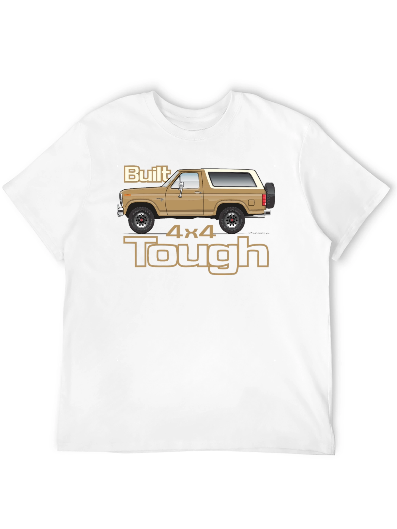 Built 4x4 Tough Graphic T-Shirt - Classic Bronco Design
