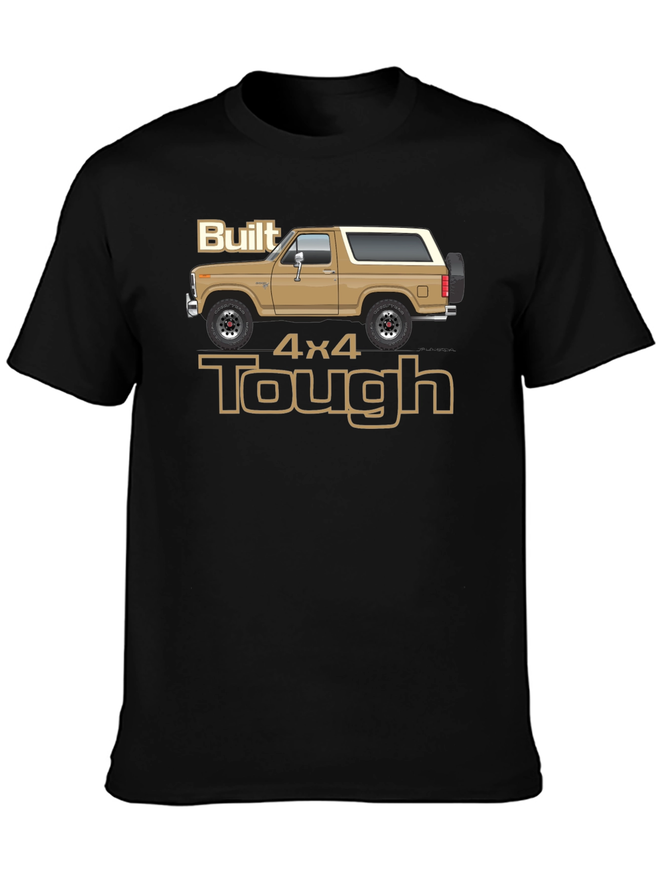 Built 4x4 Tough Graphic T-Shirt - Classic Bronco Design