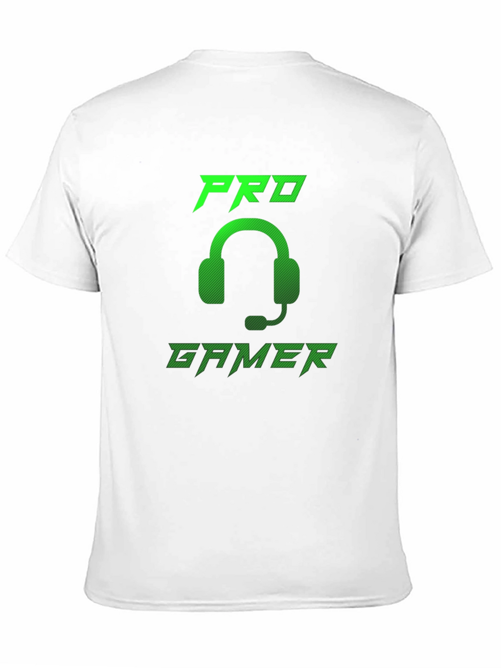 Pro Gamer Black T-Shirt - Gaming Headset Design